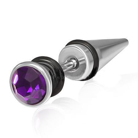 Piercing ocel fialový 86