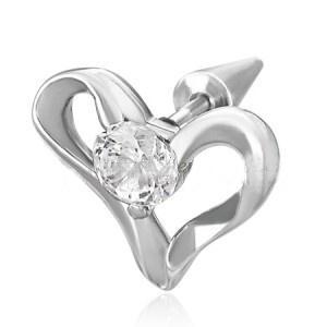Piercing ocel srdce 2