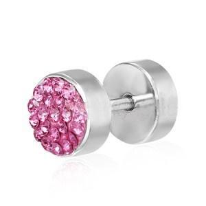 Piercing ocel růžový 3