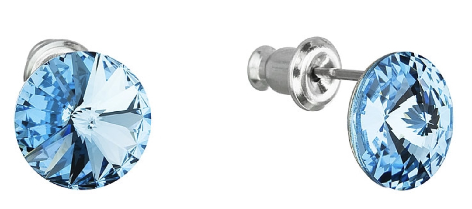 Náušnice Swarovski elements modré 21