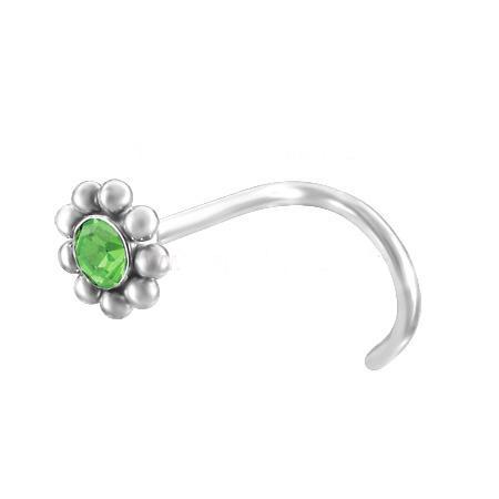 Piercing ocel zelený 79