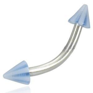 Piercing chirurgická ocel modrý 7