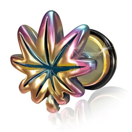 Piercing ocel kanabies barevná 78