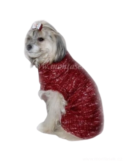Svetr pro psa, vínový