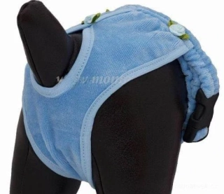 Kalhotky pro psy modré kytičky