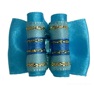 Mašlička modrá na gumičce 175