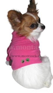 Tričko růžové pro psa polo 18cm