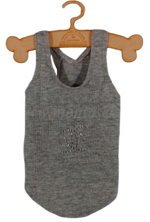 Tílko pro psa šedé 28-32cm