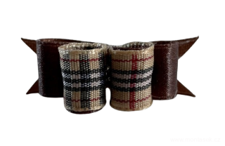 Mašlička mini hnědá 41