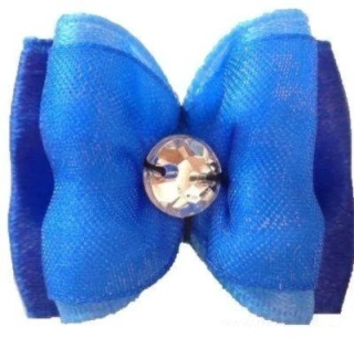 Mašlička modrá na gumičce 198