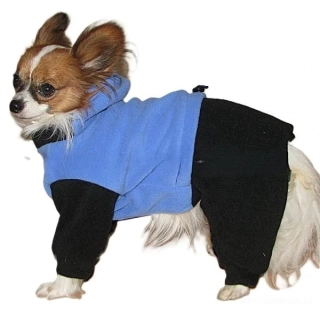 Barevná kombineza pro psa fleece 40cm