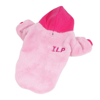 Mikina pro psa, růžová s kapucí Ilovepets