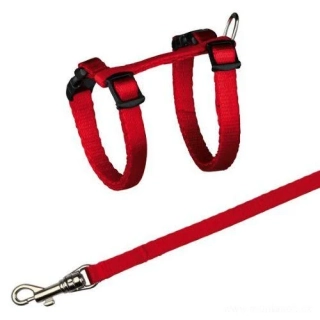 Nylonový postroj a vodítko pro kotě