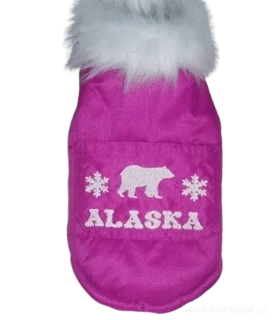 Vesta pro psa zimní kožíšek růžová 20-25cm