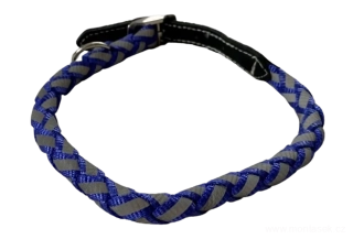 Modrý reflexní obojek pro psa 15mm
