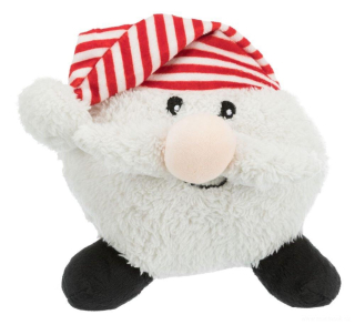 Vánoční hračka pro psa, Vánoční plyšový míček sněhulák, santa
