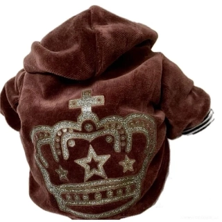 Mikina hnědá pro štěně 20-26cm