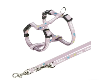 Postroj s vodítkem pro štěně lila 10mm