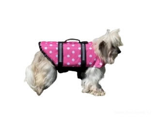 Plovací vesta pro psa růžová 