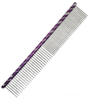 Kovový hřeben pro pa 16 cm fialový 50/50 hroty 26 mm