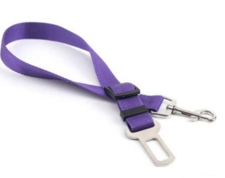 Fialové bezpečnostní vodítko pro psy  auta k autopásu