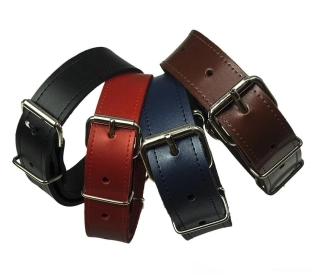 Kožený široký obojek pro psa 70 x 3,5 cm