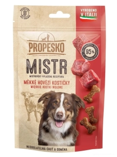 Pamlsky pro psy, PROPESKO Dog Mistr měkké hovězí kostičky GF 90 g