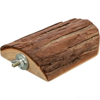 Odpočívadlo do klece, přírodní dřevo, 10 x 15 cm