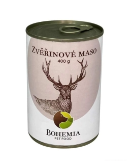 BOHEMIA Zvěřinové maso ve vlastní šťávě 400g 