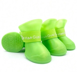 Zelené holinky pro psa, boty pro psy