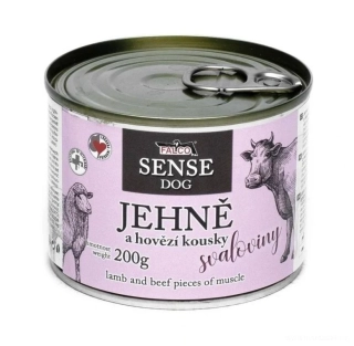 Masová konzerva Falco pro psa, jehně a hovězí 200g