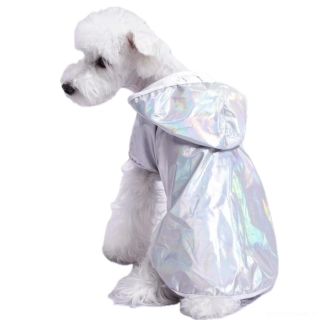 Pláštěnka, bunda pro psa stříbrná