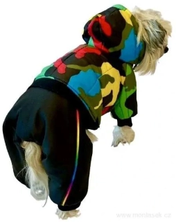 Zimní kombineza pro psa maskáč