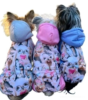 Zimní kombineza jorkšír pro psy