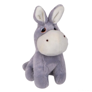 Hračka pro psa - plyšový osel pískací 14 cm