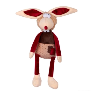 Hračka pro psy - plyšový králík pískací 30 cm