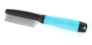 Hřeben pro psa Hřeben s gelovou rukojetí s otočnými hroty