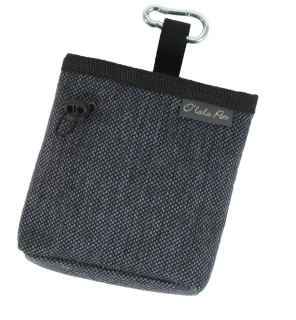 Sáček na psí pamlsky Luxury šedý 15x10cm