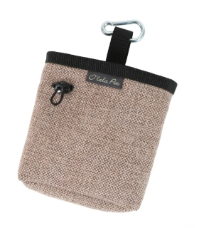 Sáček na psí pamlsky Luxury hnědý 15x10cm