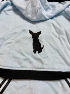 Teplákovka pro psy s výšivkou čivava 30-35cm