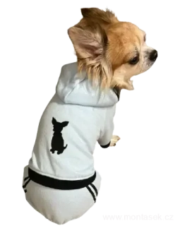 Teplákovka pro psy s výšivkou čivava 