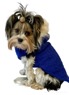 Zimní vesta pro psa s copánky 30-35cm