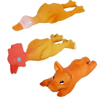 Hračka pro malého psa, štěně zvířátko se zvukem 14cm