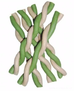 Pamlsky pro psy Jerky tyčinka kroucená Vanilka & mint 1ks