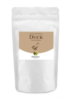 Pamlsek i atraktivní krmivo kachna BOHEMIA COLD Snack or Topping DUCK 200g