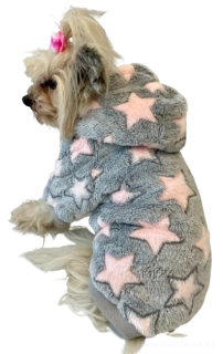 Teploučká mikina pro psa šedá 