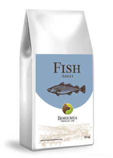 BOHEMIA PREMIUM Adult Fish 10kg, Rybí granule pro dospělé psy