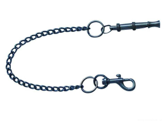 Nastavitelná píšťalka na psa s řetízkem a karabinkou  6cm