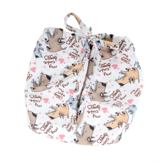 Hárací kalhotky pro fenky bílá S