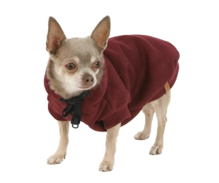 Stylová mikina pro psa vínová 23-25cm S